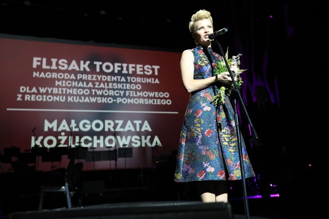 Małgorzata Kożuchowska odbierając nagrodę Flisaka dziękowała m.in. swoim nauczycielom