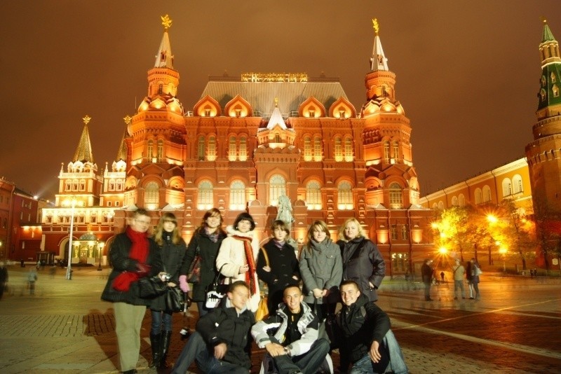 Grupa z "Bronka” na placu Czerwonym w Moskwie.