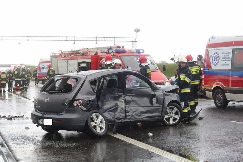 Wypadek na S3 w okolicy zjazdu na Gryfice. 5 osób zostało...