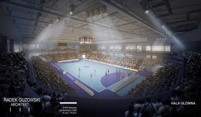 Wizualizacja projektu hali sportowej w Mielcu