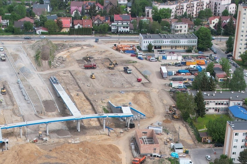 Kraków. Tramwaj do Górki Narodowej: drążą tunel i rosną estakady. Nowe zdjęcia