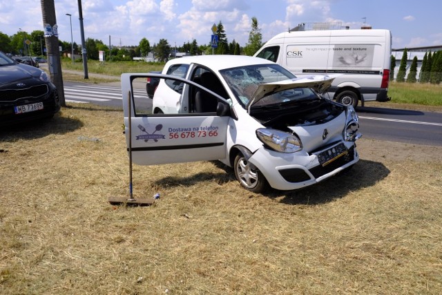 W zderzeniu aut na szczęście nikt nie ucierpiał