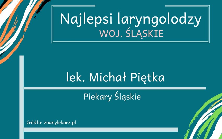 Ranking TOP20 najlepszych laryngologów na Śląsku i w...
