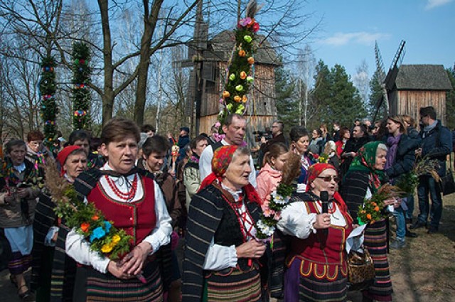 Takie były Niedziele Palmowe w skansenie...