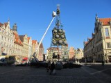Wrocław: Nie ma już choinki w Rynku. Znikają świąteczne dekoracje (ZDJĘCIA)