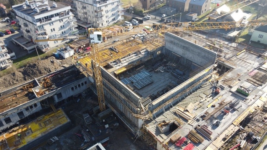 Trwa budowa nowej siedziby Zespołu Szkolno-Przedszkolny przy...