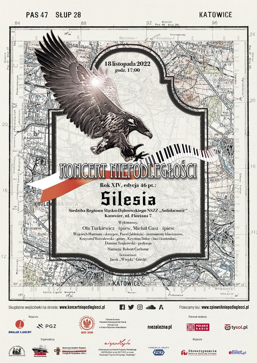 Koncert Niepodległości "Silesia" dziś w Katowicach. To już 46. edycja wyjątkowego projektu. Wkrótce jego premiera internetowa