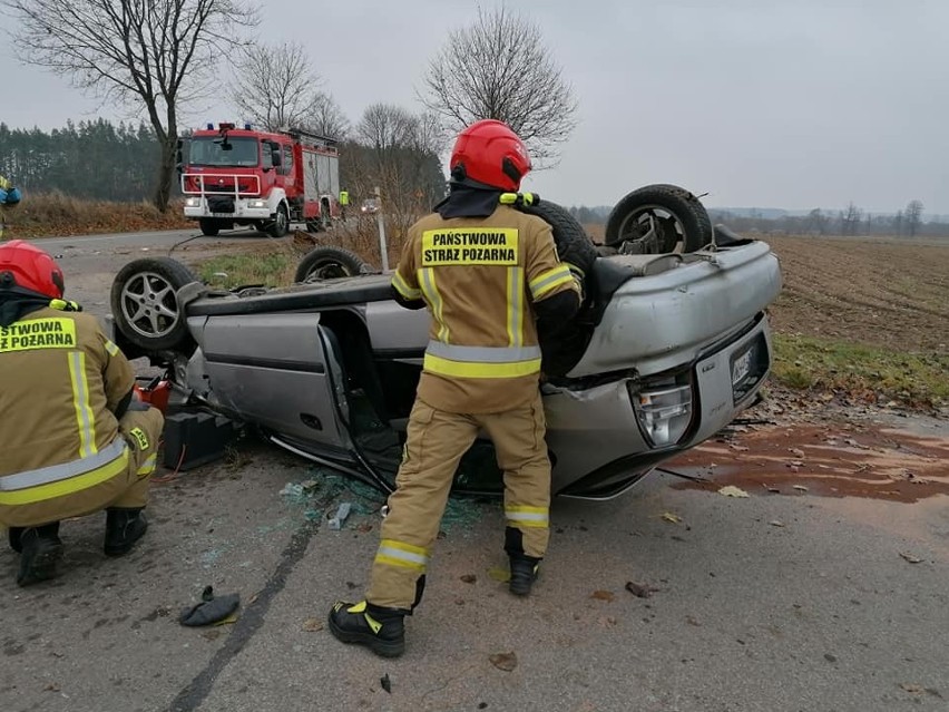 Wypadek niedaleko miejscowości Milewo