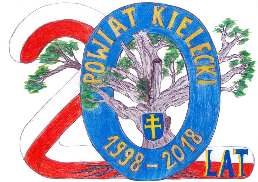Prace konkursowe na logo obchodów 20-lecia powiatu...