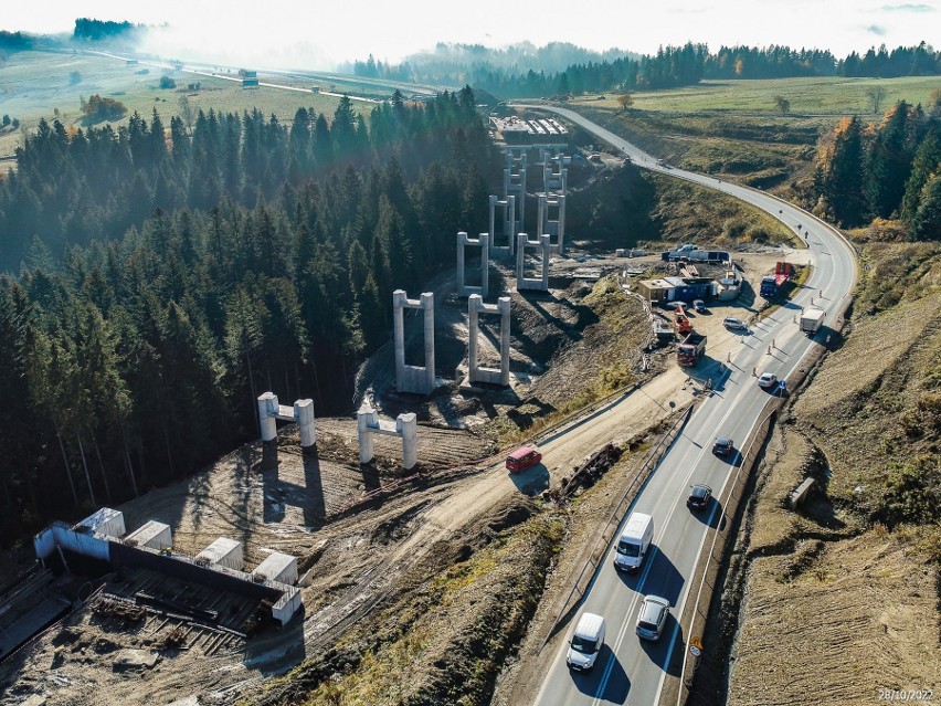 Budowa nowej zakopianki na odcinku Rdzawka - Nowy Targ