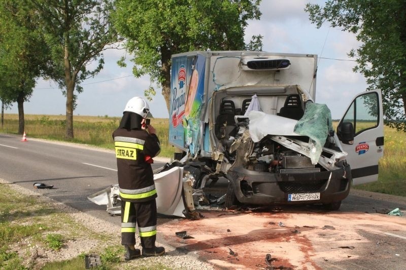 Wypadek na drodze Morawica - Pińczów
