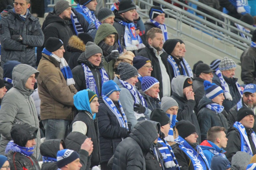 Kibice na meczu Lech Poznań-Lechia Gdańsk