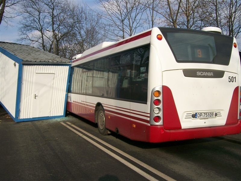 Wypadek na ul. Domanskiego w Opolu - na autobus MZK spadl...