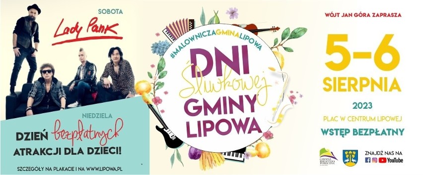 Najbardziej śliwkowa gmina w Polsce zaprasza na swoje święto. Lady Pank otrzyma „Piernikową Płytę” z Lipowej!