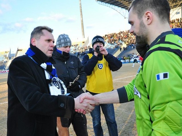 Uznawany za najlepszego piłkarza Zawiszy Andrzej Witan tym razem opuścił boisko nieco wcześniej po zobaczeniu czerwonej kartki.