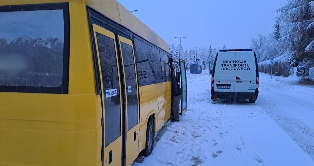 Zatrzymany bus został natychmiast wycofany z dalszego użytkowania