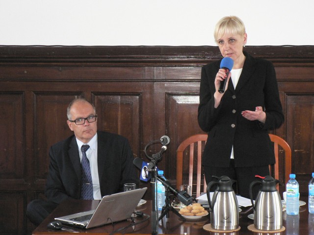 Asko Nevala, prezes i członek zarządu Alteams Group oraz Maria Podoska-Szałacka, menedżer, spotkali się z radnymi.