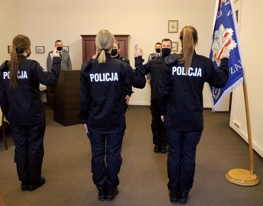 Ślubowanie nowych policjantów w Koszalinie