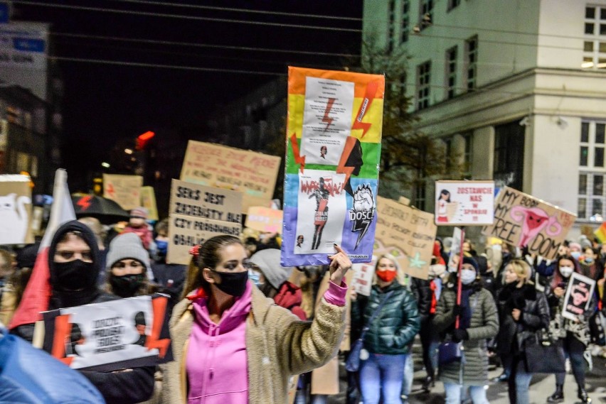 Technoprotest na ulicach Gdyni, 30.10.2020