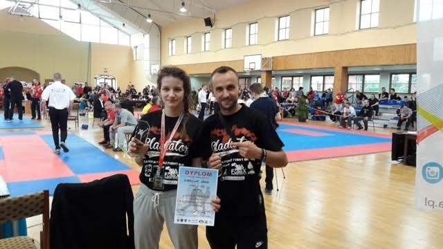 Udany powrót i debiut "gladiatorki" Karoliny Krok w MP w kickboxingu