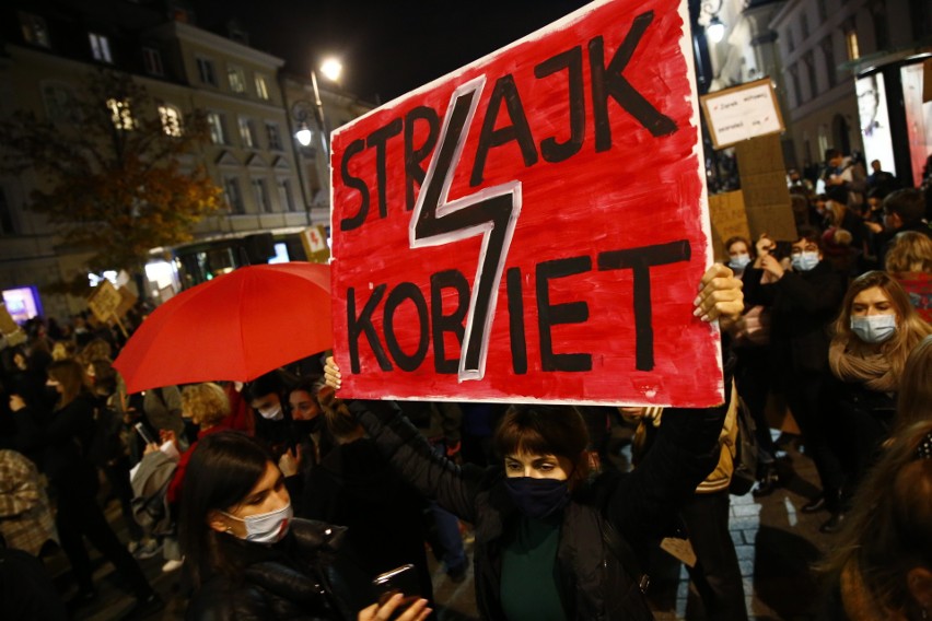 Protest kobiet w Warszawie, 28 października 2020
