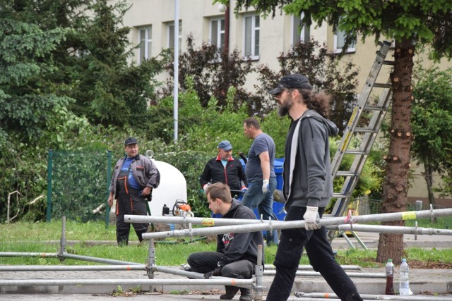 Obok klubu Pod Palmą przy ul. Cichej powstaje scena KultURaliów.