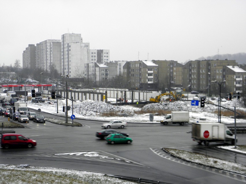 Budowa sklepu Biedronka przy ul. Długosza w Sosnowcu