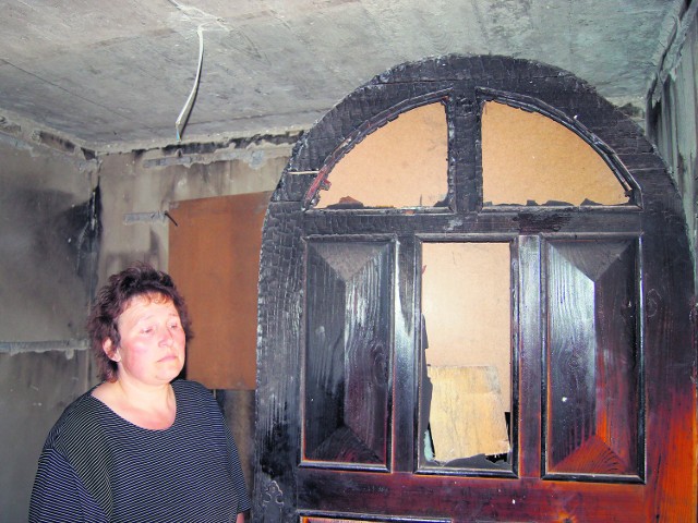 Zofia Dudzik w pożarze, który wybuchł od uderzenia pioruna, straciła dorobek całego życia