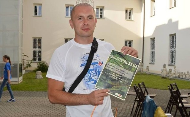 Tomasz Gałczyński pomysłodawca projektu nakręcenia filmiku "Pińczów - miasto ludzi z pasją".