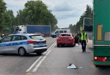 Zderzenie audi z ciężarówką na DK 63 w Podlaskiem. Jedna osoba poszkodowana
