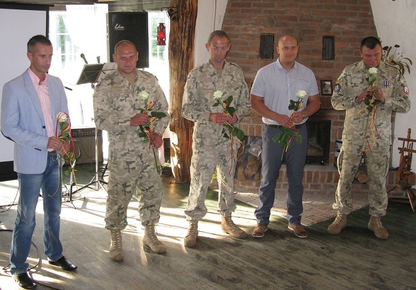 Trzcinno - powitanie żołnierzy wracających z Afganistanu