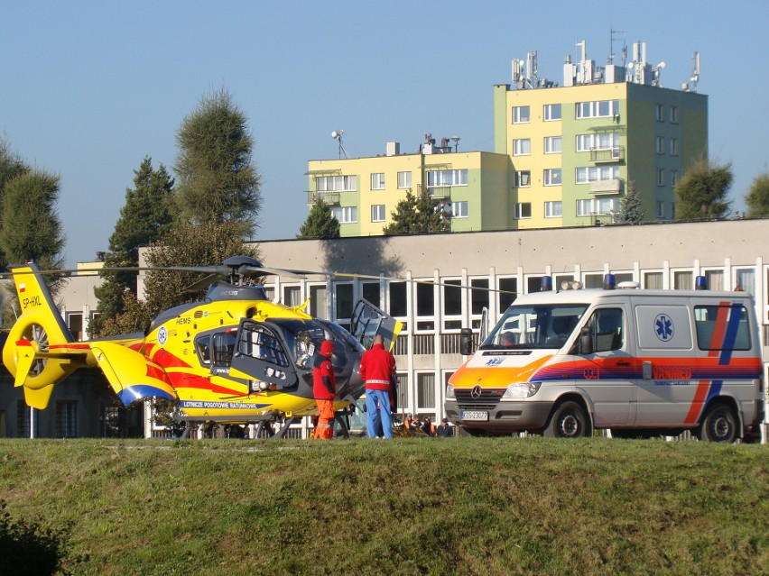 Wyjaśniła się sprawa lądowiska przy szpitalu w Oświęcimiu. Rozstrzygnęła opinia ekspertów lotnictwa [ZDJĘCIA]
