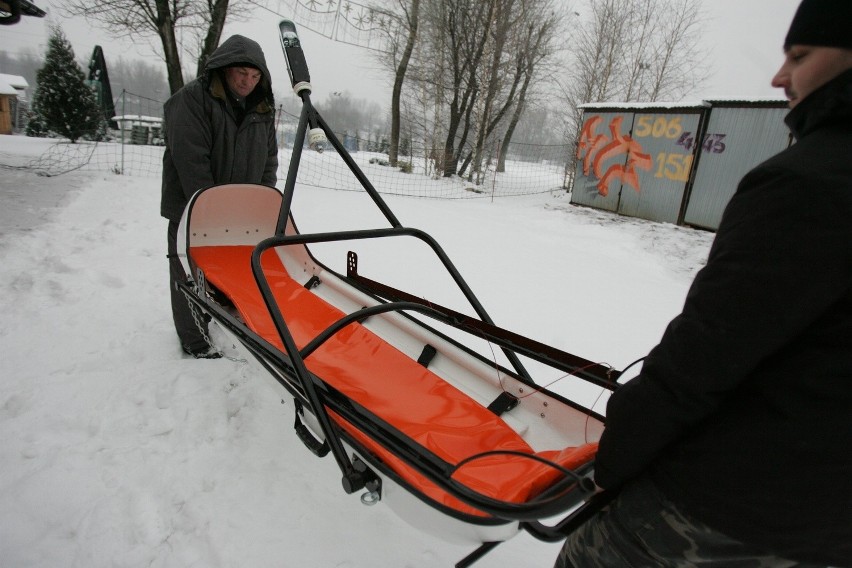 Górka Środulska Sosnowiec naśnieżanie