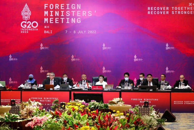 Spotkanie ministrów spraw zagranicznych G20 odbywa się na wyspie Bali