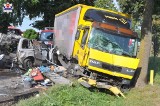 Wypadek pod Kraśnikiem. Rozbite trzy samochody, trzy osoby w szpitalu