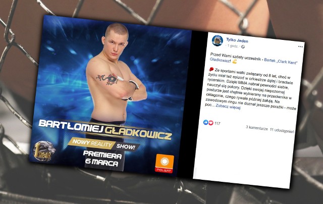 W środę na FB potwierdzono udział Bartka Gładkowicza w programie "Tylko Jeden"