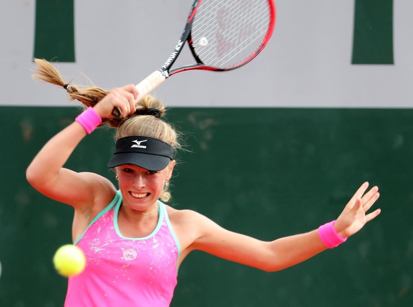 Magdalena Fręch podczas Roland Garros