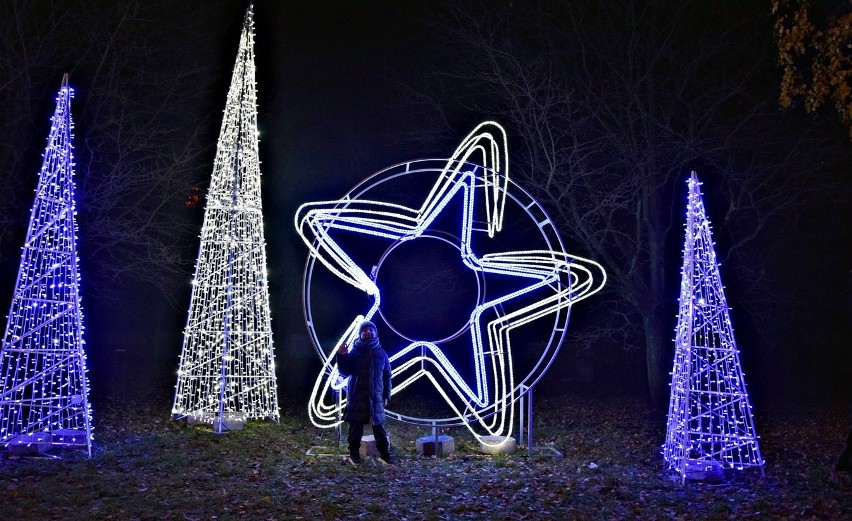 Stargard świątecznie rozświetlony. Tak wygląda miasto nocą. Zobacz zdjęcia!