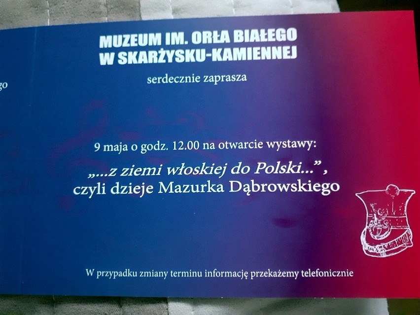 Nowa wystawa w Muzeum Orła Białego w Skarżysku-Kamiennej. Przedstawi dzieje polskiego hymnu 