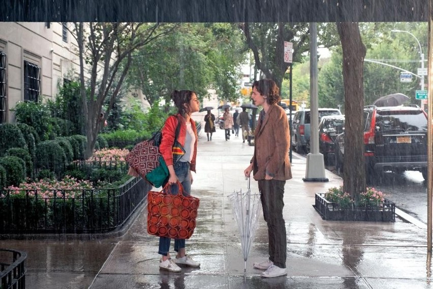 W deszczowy dzień w Nowym Jorku