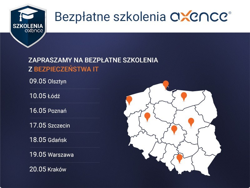 Bezpłatne szkolenie z bezpieczeństwa i zarządzania sieciami komputerowymi w Krakowie 