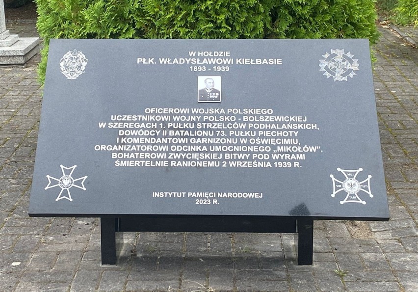 Tablica upamiętniająca ppłk. Władysław Kiełbasę