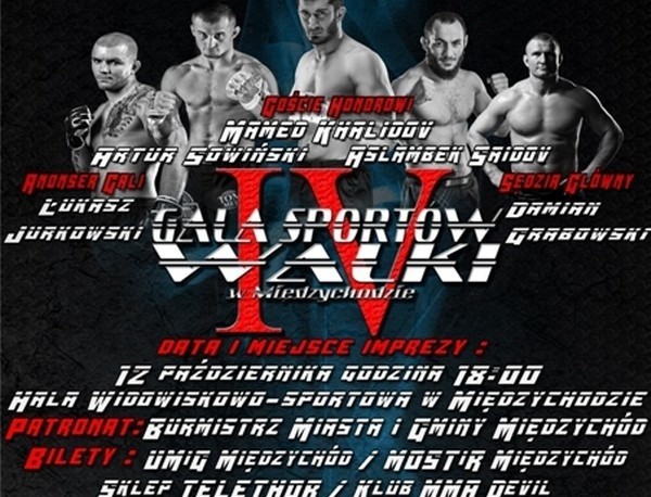 W sobotę w Międzychodzie rozegrana zostanie IV Gala Sportów Walki. Gościem ma być znakomity zawodnik MMA Mamed Khalidov.