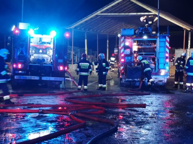 W środę wieczorem doszło do pożaru pieczarkarni w okolicach Nowego Tomyśla.