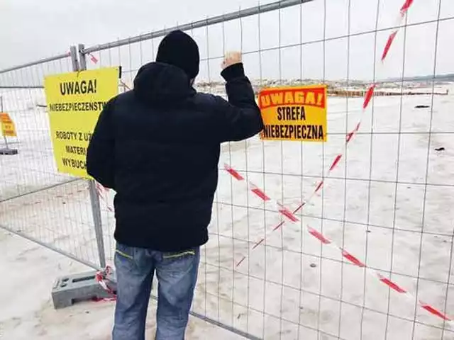 Część plaży i promenady w Kołobrzegu jest zamknięta dla turystów.