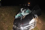 Wypadek na DK 66 Czeremcha - Połowce. Dodge uderzył w dwa łosie (zdjęcia)