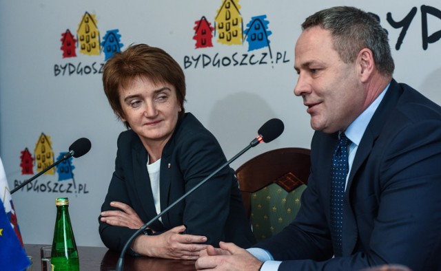 Prezydent Rafał Bruski ze swoim nowym zastępcą Marią Wasiak