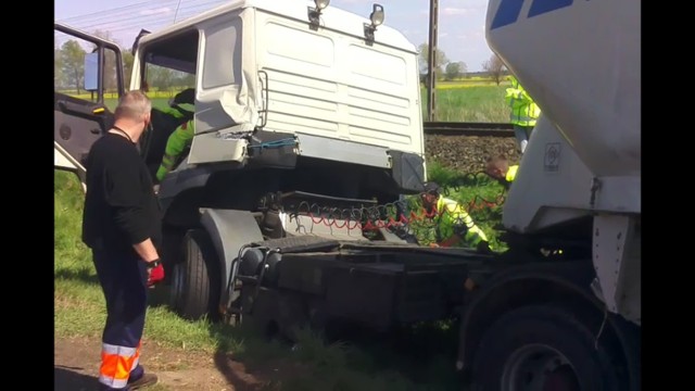 Kolizja na drodze nr 6 w okolicy miejscowości Żabowo