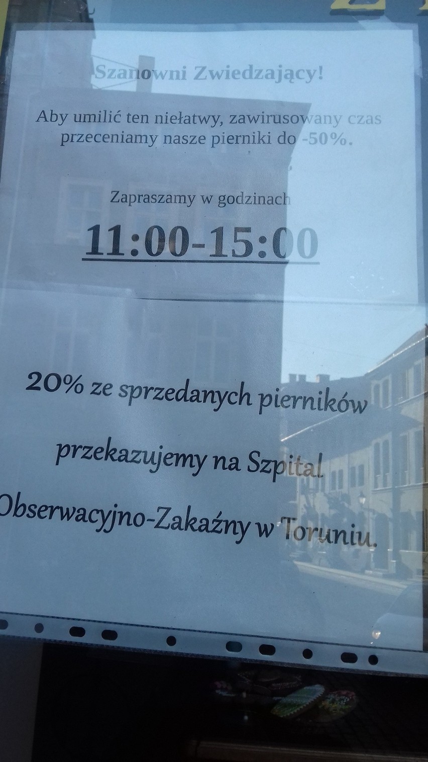 Pierniki w Toruniu walczą z koronawirusem! 20 procent zysku dla szpitala zakaźnego