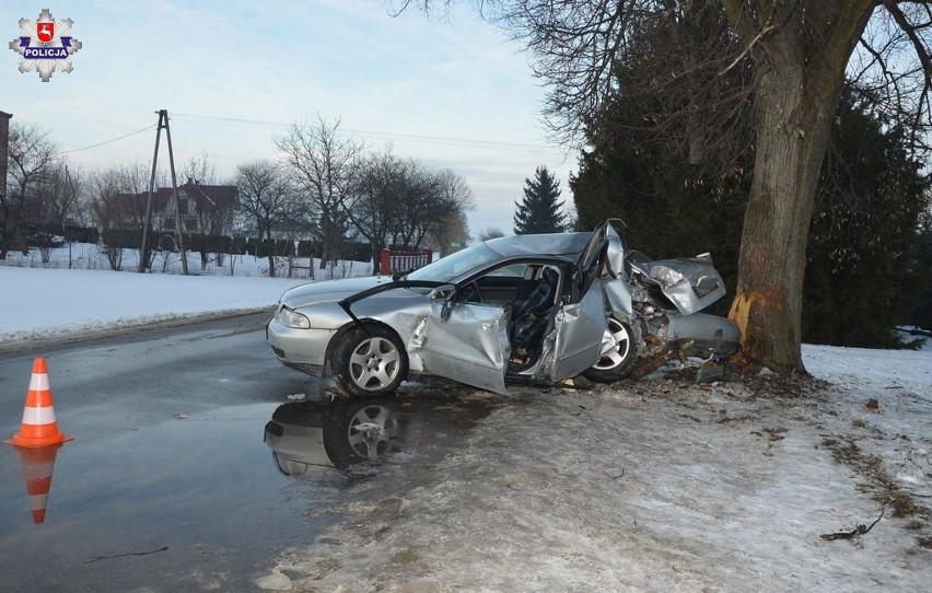 Wypadek we wsi Podborcze. Przyczyną zużyte opony w audi? (ZDJĘCIA)                      